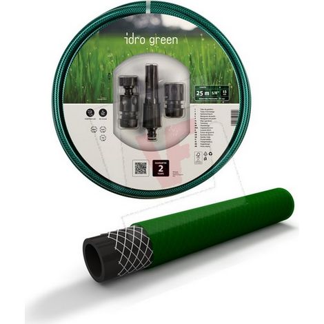 1RT TUBO PER GIARDINAGGIO IDRO GREEN KIT 3 raccordi+lancia Ø mm.15 (mt. 15)