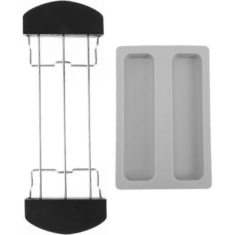 Support à sandwichs en acier inoxydable pour machine à toasts, lot de 4 (1/4)