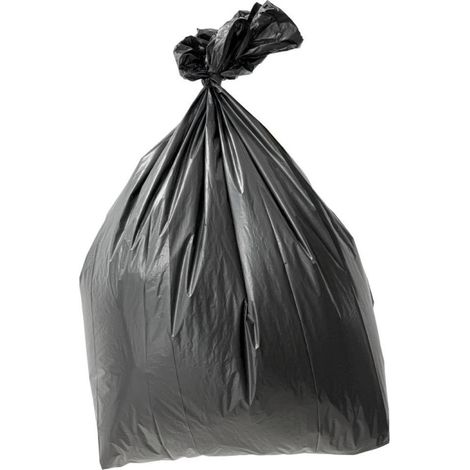 Sacs-poubelle standard noirs 80 L (lot de 200) - 406 x 737 x 965 mm - JANTEX (1/3)