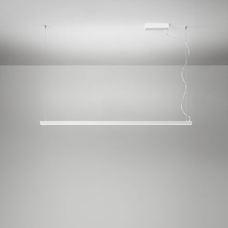 sospensione in metallo bianco Link LED 45W CCT 2700K 3000K 4000K CRI80 220-240V 50/60Hz 3600Lm biemissione (1/2)