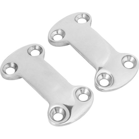 2 Pièces Support de Sangle en Acier Inox 316, Fixation Marine Anticorrosion avec Vis pour Bateaux, Quincaillerie Nautique (1/5)