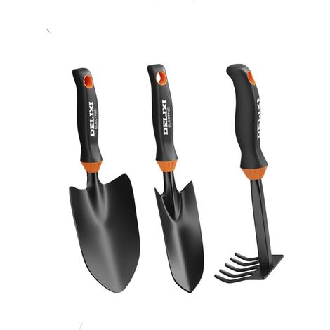 Ensemble de jardinage trois pièces : pelle de jardinage domestique, outils de jardinage et de fleurs, et petit outil de ramassage de coquillages. (1/5)