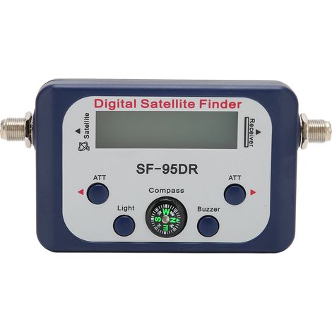 Détecteur Satellite Numérique avec Affichage LCD, Portable 13-18V, Fonction Alarme et Boussole Intégrée (1/5)