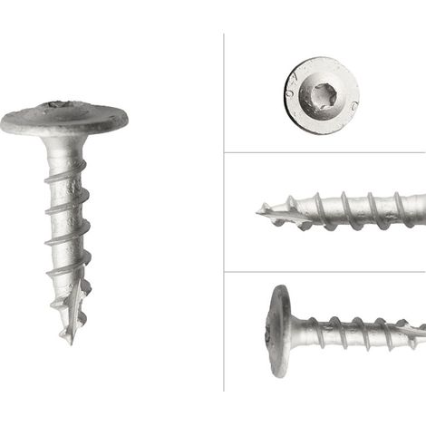 Pfostenträgerschrauben verzinkt 8 x 50 mm - pro 50 Stück