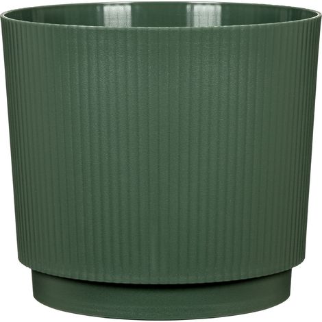 Scheurich LINO, Blumentopf aus Kunststoff, Farbe: Fjord Green, 29 cm Durchmesser, 25,8 cm hoch, 13 l Vol. (1/5)