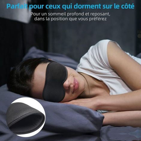 Masque de Nuit Innovant 2022 pour Hommes et Femmes, Conception Masque de Sommeil qui Bloque la Lumière pour Dormir, les Siestes, la (1/5)