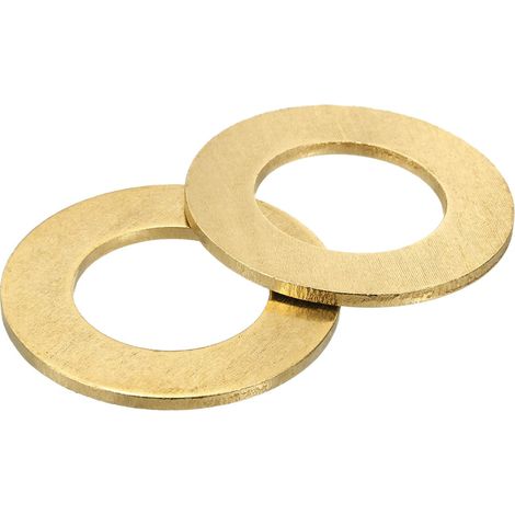 Rondelle Plate, 2 Pcs Rondelles Plates à Anneau en Laiton 59mm OD 3mm Épais Joint d'Étanchéité en Métal pour Vis, Boulons, Écrous (1/5)