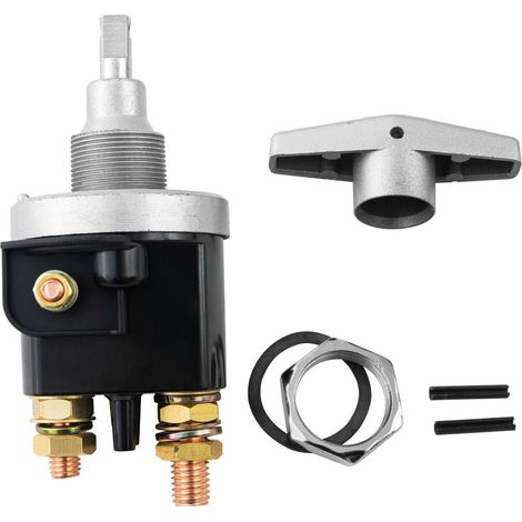 High-current 1500A battery disconnect switch for boats and vehicles, current cut-off button, battery protection switch (two-pole)