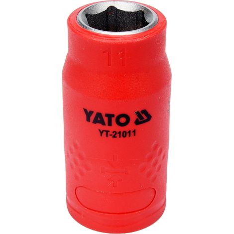 VDE-isolierte 11 mm Sechskant-Stecknuss 3/8"