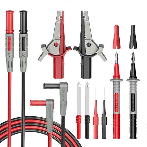 Multimeter-Messleitungssatz, Messkabel, 4-mm-Bananenstecker