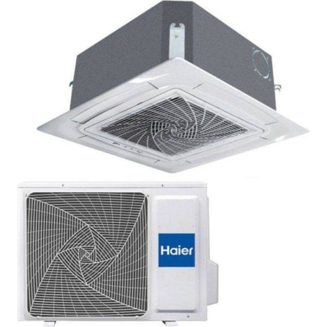 Haier Climatiseur Monosplit à Cassette 620 4 Voies 9000 Btu AB25S2SC2FA(H) R-32 Wi-Fi Inverter Classe A++