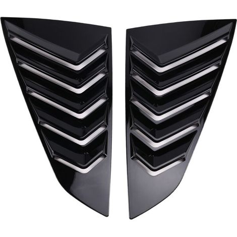 Pegatinas decorativas para el faldón lateral/rejilla de ventilación de la ventana trasera para los modelos Mustang B de 2024-2025.