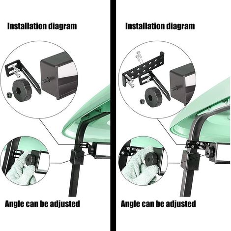 Rétroviseur grand angle à 5 panneaux pour voiturette de golf, Club Car et camionnettes. (1/5)