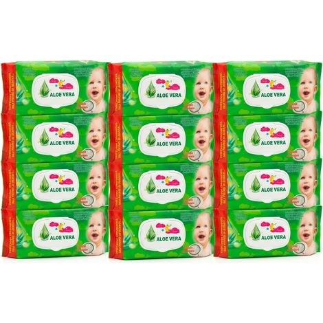 960 Salviette Umidificate profumate all'Aloe Vera per Neonato Igiene Personale  kIT risparmio con Chiusura A Clip Salvafreschezza Tessuto ad Alveare Extradelicato 42gr per baby  casa o in viaggio