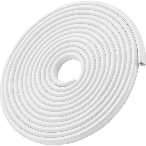 Tiras de PVC para parachoques，tiras de protección para puertas en forma de U，tiras de protección anticolisión de goma，blancas [10 metros] (1/5)