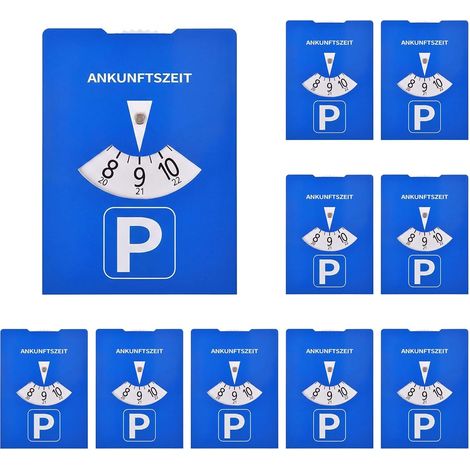 Pack of 10 Cardboard Parking Discs (1/5)