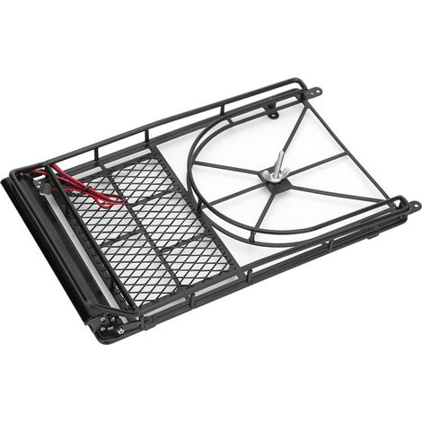 Porte-bagages de toit en métal pour voiture RC Crawler avec bande lumineuse à 10 LED pour HSP/Traxxas (1/5)