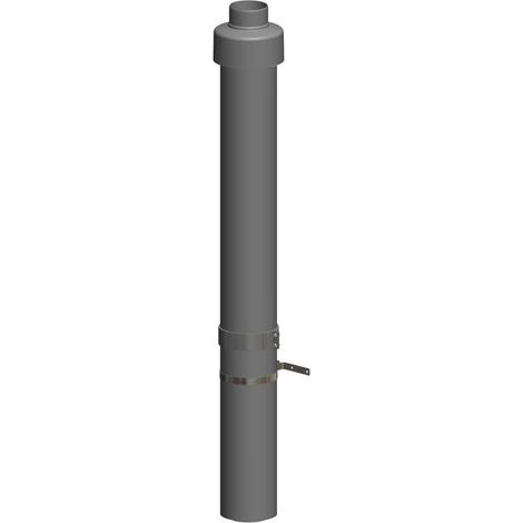 ATEC Dachdurchführung DN 110/160 1100mm schwarz inkl. Befestigungsschelle, 3460 (1/3)