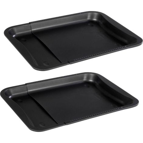 Ensemble de 2 Plaques de four extensible de 35-52 x 32 cm Zenker Black Metallic (1/5)