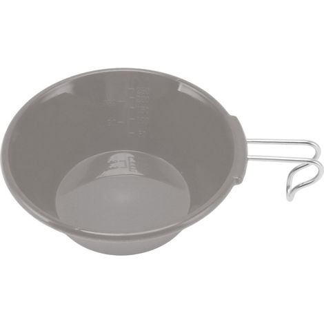 Gamelle de camping 250 ml, bol de randonnée portable antichoc, écuelle de trekking légère, vaisselle grise pour trekking et randonnée. (1/5)