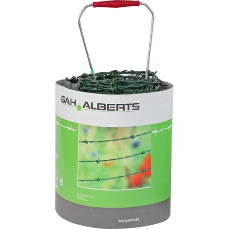 Alberts 530099 Filo spinato verde 50 m