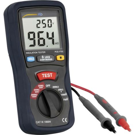 [GEBRAUCHT] B-Ware Pce Instruments Isolationsmesser Isolationsprüfer Abgreifklemme Inkl.Tragekoffer