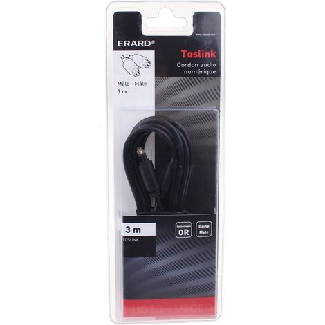 Erard - cable óptico 2x toslink 300 cm - 721548 - 3700117215485