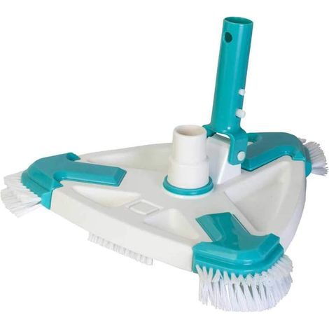 40016N - Tête de balai triangulaire avec brosses pour nettoyage de piscine : efficacité et durabilité pour votre piscine (1/4)