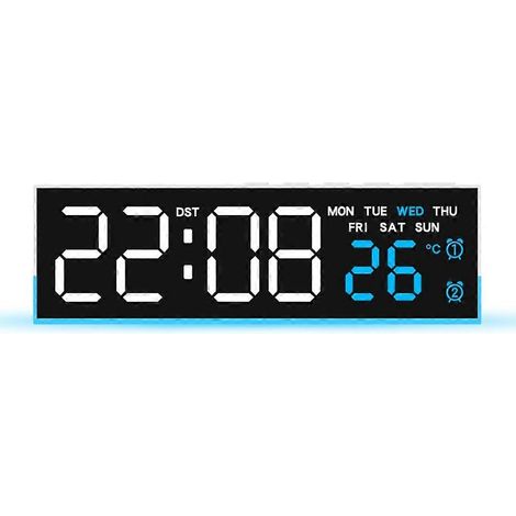 LED-Digitalwecker mit Temperaturanzeige und einstellbarer Helligkeit für das Schlafzimmer