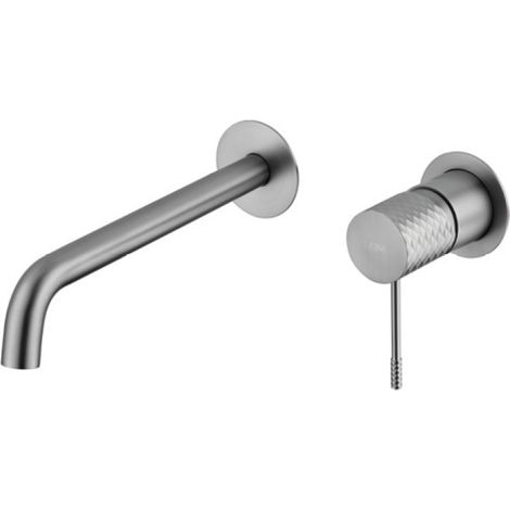Mitigeur lavabo encastré Genova finition nickel brossé [ IMEX® ] (1/2)