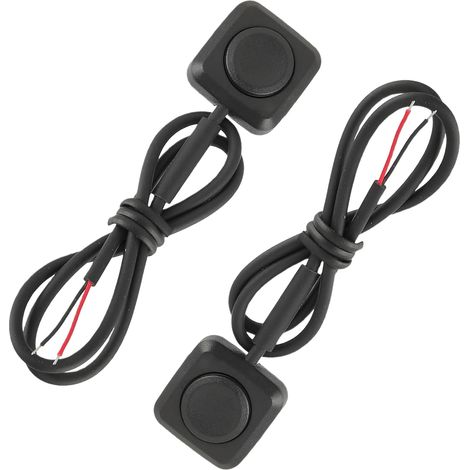Lot de 2 Interrupteurs à Bouton Poussoir Momentanés, 12V/24V Interrupteurs Momentanés, Mini Interrupteurs, Montage en Surface pour Contrôle Industriel, Expériences Electroniques et Automatisme (1/5)