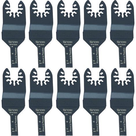 Packs de 10 lames de scie Outil oscillant Accessoires pour Multimaster Power Tools comme Fein, Dremel, Bosch, Makita, Dewalt, Black & Decker