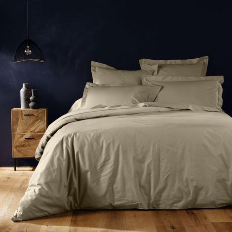 Housse de Couette (240 x 220 cm) Lina Sable, 100% Coton (1/5)