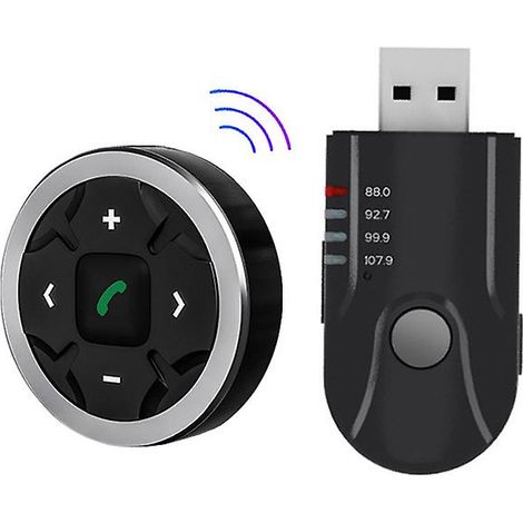Émetteur FM avec télécommande, récepteur USB, adaptateur audio auxiliaire, lecteur MP3, compatible Bluetooth 5.0, kit mains libres pour voiture (1/5)