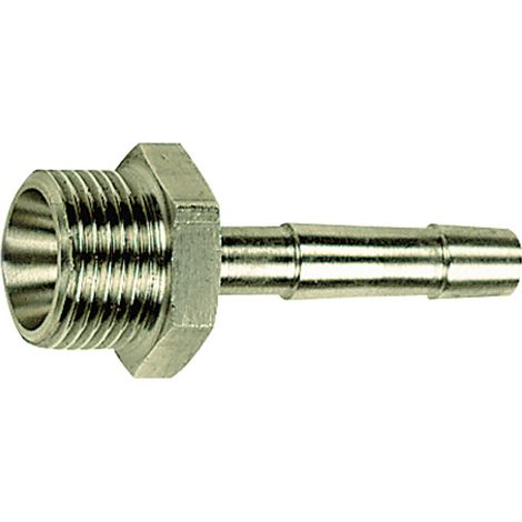 Riegler Einschraubschlauchtülle, R1/2 a., Schlauch LW 19, SW24, ES 1.4571 (1/3)