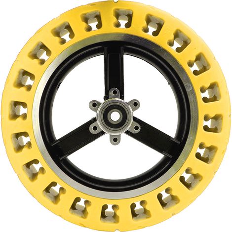 Pneu de rechange LYH L0012 pour trottinette électrique Kugoo M4 8,5 pouces (10 x 2,125 pouces), avec moyeu et amortisseurs intégrés (jaune). (1/5)