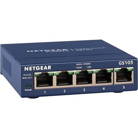 Switch réseau RJ45 NetGear 5 ports gigabit GS105GE