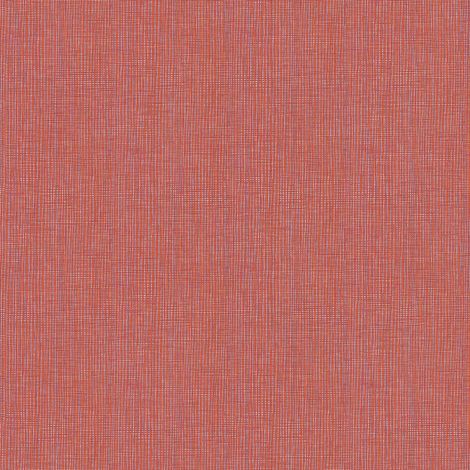 Papier peint intissé orange effet textile | Tapisserie unie pour salle de bain & cuisine | Papier peint uni orange rouge pour couloir - 10,05 x 0,53 m