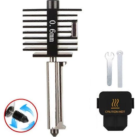 Düse aus gehärtetem Stahl für Bambu Lab A1/A1 Mini Hotend-Druckkopf, abnehmbar, hohe Geschwindigkeit, Bambu Lab A1 Hotend C (1/5)