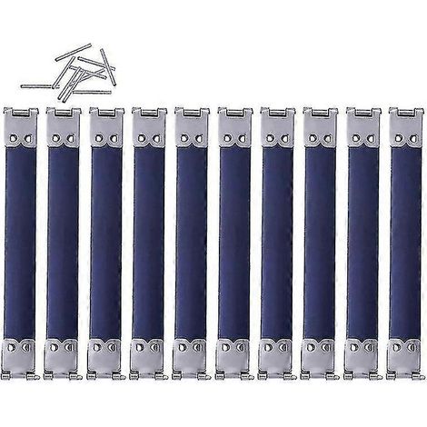 10 Stück Metall-Innenflexrahmen-Kussverschluss für DIY-Geldbörsen-, Handtaschen- und Taschenscharniere-9CM-Silver