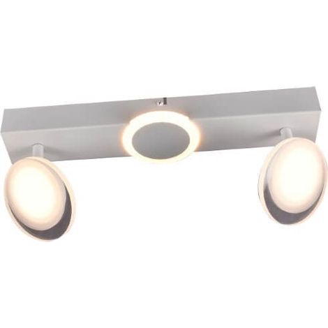 BRILLIANT lampe, Meriza LED spot bar 2 flammes blanc, 2x LED intégré, 7W LED intégré, (900lm, 3000K), têtes pivotantes (1/3)