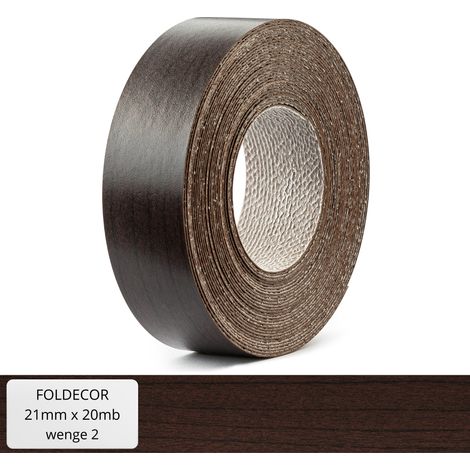 Bordatura per mobili in melaminico Wenge 2 con colla a caldo, 21 mm (20 m) (1/5)