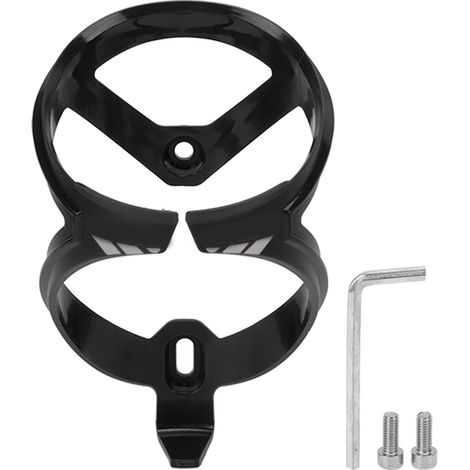 Porte-bidon vélo polycarbonate noir, adaptateur fourre de selle pour longue randonnée extérieure (1/5)