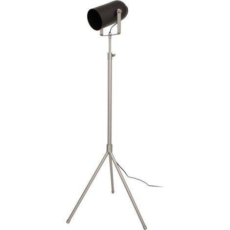 Lampadaire Industriel "Celeste" 163cm Noir & Argent (1/2)