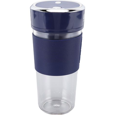 Bol mélangeur électrique 300 ml, batterie 1200 mAh, utilisation simplifiée, chargement USB, format portable, idéal pour le bureau, la maison et les voyages, bleu. (1/5)