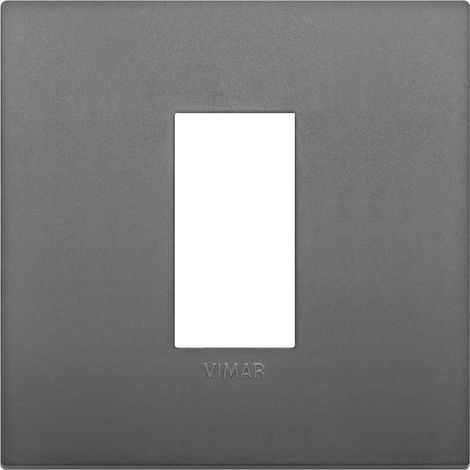 Placca Classic 1M grigio scatola rotonda Vimar Arkè 19641.72