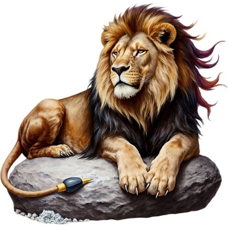 Mighty Lion - Pegatinas para coche, impermeables y brillantes, para coche, SUV, motocicleta, camión, ordenador portátil, maleta, casco, puertas, paredes, 5,5 pulgadas (paquete de 2) (1/5)