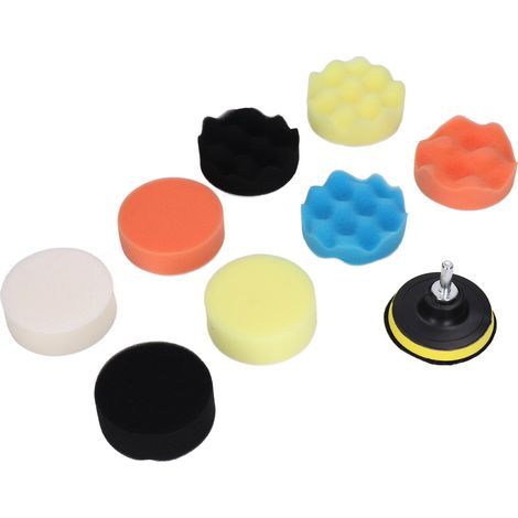 Polierpad-Set, 11-teilig, Polierpad für Auto, Schaumstoff-Bohrmaschine, zum Wachsen, Versiegeln, 7,6 cm (3 Zoll) (1/5)