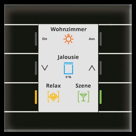 Glas-Schalter mdt Glastaster ii Farbdisplay smart