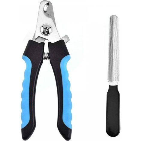 Coupe-Ongles Professionnel pour Chien et Chat, Pince à Ongles Coupante avec Lime à Ongles pour Chien, Chat, Oiseau et Toute Taille de Griffe avec Verrouillage de Sécurité et Lime à Ongles (1/5)